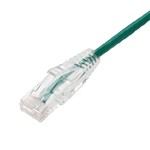 Picture of 20ft Green CAT 6 Slim PVC Ethernet Cable Snagless Clear-Claw RJ-45 M/M