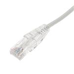Picture of 20ft White CAT 6A Slim PVC Ethernet Cable Snagless Clear-Claw RJ-45 M/M