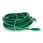 Picture of 25ft Green CAT 6 PVC Ethernet Cable Snagless Easy Clear Boot TAA RJ-45 M/M