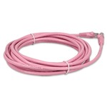 Picture of 25ft Pink CAT 6 PVC Ethernet Cable Snagless Easy Clear Boot TAA RJ-45 M/M