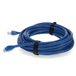 Picture of 10-Pieces of 25ft Blue CAT 6A PVC Ethernet Cables Snagless Bubble Boot RJ-45 M/M
