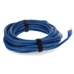 Picture of 10-Pieces of 25ft Blue CAT 6A PVC Ethernet Cables Snagless Bubble Boot RJ-45 M/M