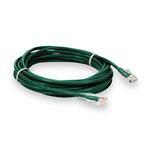 Picture of 25ft Green CAT 6 Plenum-Rated Ethernet Cable Snagless Easy Clear Boot TAA RJ-45 M/M
