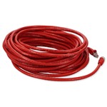 Picture of 25ft Red CAT 6 PVC Ethernet Cable Snagless Bubble Boot Crossover RJ-45 M/M