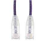 Picture of 25ft Purple CAT 6 Slim PVC Ethernet Cable Snagless Clear-Claw RJ-45 M/M