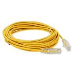 Picture of 25ft Yellow CAT 6 Slim PVC Ethernet Cable Snagless Clear-Claw RJ-45 M/M