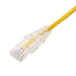 Picture of 26ft Yellow CAT 6 Slim PVC Ethernet Cable Snagless Clear-Claw RJ-45 M/M
