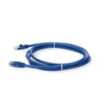 Picture of 2ft Blue CAT 6 PVC Ethernet Cable Snagless Bubble Boot RJ-45 M/M