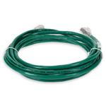 Picture of 2ft Green CAT 6A Shielded PVC Ethernet Cable Snagless Easy Clear Boot RJ-45 M/M