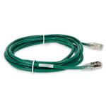 Picture of 2ft Green CAT 6A Shielded PVC Ethernet Cable Snagless Easy Clear Boot RJ-45 M/M