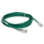 Picture of 2ft Green CAT 6A Shielded PVC Ethernet Cable Snagless Easy Clear Boot RJ-45 M/M
