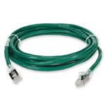 Picture of 2ft Green CAT 6A Shielded PVC Ethernet Cable Snagless Easy Clear Boot RJ-45 M/M