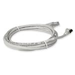 Picture of 2ft Gray CAT 6A Shielded PVC Ethernet Cable Snagless Easy Clear Boot RJ-45 M/M