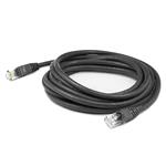 Picture of 2ft Black CAT 6 Shielded PVC Ethernet Cable Snagless Easy Clear Boot RJ-45 M/M