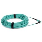Picture of 2-Pieces of 15m MPO/UPC to MPO/UPC Aqua OM4 OFNR (Riser-Rated) 12-Strand Fiber Patch Cables