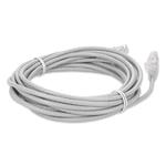 Picture of 30ft White CAT 6A Slim PVC Ethernet Cable Snagless Clear-Claw RJ-45 M/M