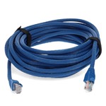 Picture of 10-Pieces of 35ft Blue CAT 6A PVC Ethernet Cables Snagless Bubble Boot RJ-45 M/M
