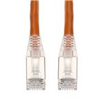 Picture of 35ft Orange CAT 6 Shielded PVC Ethernet Cable Snagless Easy Clear Boot RJ-45 M/M