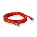 Picture of 35ft Orange CAT 6 Shielded PVC Ethernet Cable Snagless Easy Clear Boot RJ-45 M/M