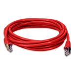 Picture of 35ft Red CAT 6 Shielded PVC Ethernet Cable Snagless Easy Clear Boot RJ-45 M/M