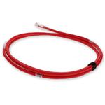 Picture of 3ft Red CAT 6A Shielded PVC Ethernet Cable Snagless Easy Clear Boot RJ-45 M/M