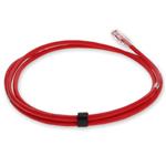 Picture of 3ft Red CAT 6A Shielded PVC Ethernet Cable Snagless Easy Clear Boot RJ-45 M/M