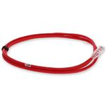 Picture of 3ft Red CAT 6A Shielded PVC Ethernet Cable Snagless Easy Clear Boot RJ-45 M/M