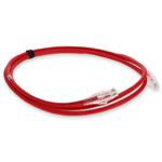 Picture of 3ft Red CAT 6A Shielded PVC Ethernet Cable Snagless Easy Clear Boot RJ-45 M/M