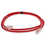 Picture of 3ft Red CAT 6A Shielded PVC Ethernet Cable Snagless Easy Clear Boot RJ-45 M/M