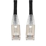Picture of 3ft Black CAT 6 Shielded PVC Ethernet Cable Snagless Easy Clear Boot RJ-45 M/M