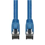 Picture of 3ft Blue CAT 8 Shielded (S/FTP) PVC Ethernet Cable Snagless Easy Boot RJ-45 M/M