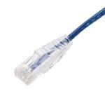 Picture of 25-Pack 3ft Blue CAT 6 Slim PVC Ethernet Cable Snagless Clear-Claw RJ-45 M/M