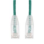 Picture of 40ft Green CAT 6 Slim PVC Ethernet Cable Snagless Clear-Claw RJ-45 M/M