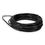 Picture of 45ft Black CAT 6A Shielded PVC Ethernet Cable Snagless Easy Clear Boot RJ-45 M/M