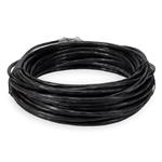 Picture of 45ft Black CAT 6A Shielded PVC Ethernet Cable Snagless Easy Clear Boot RJ-45 M/M