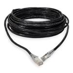Picture of 45ft Black CAT 6A Shielded PVC Ethernet Cable Snagless Easy Clear Boot RJ-45 M/M