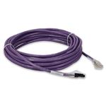 Picture of 45ft Purple CAT 6A Shielded PVC Ethernet Cable Snagless Easy Clear Boot RJ-45 M/M
