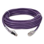 Picture of 45ft Purple CAT 6A Shielded PVC Ethernet Cable Snagless Easy Clear Boot RJ-45 M/M
