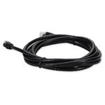 Picture of 4ft Black CAT 6 PVC Ethernet Cable Snagless Easy Clear Boot TAA RJ-45 M/M
