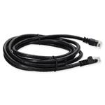 Picture of 4ft Black CAT 6 PVC Ethernet Cable Snagless Easy Clear Boot TAA RJ-45 M/M