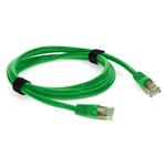 Picture of 4ft Green CAT 6 PVC Ethernet Cable Snagless Easy Clear Boot TAA RJ-45 M/M