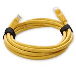 Picture of 4ft Yellow CAT 6 PVC Ethernet Cable Snagless Easy Clear Boot TAA RJ-45 M/M