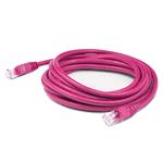 Picture of 4ft Pink CAT 6A PVC Ethernet Cable Snagless Bubble Boot RJ-45 M/M