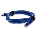 Picture of 4ft Blue CAT 7 Shielded (S/FTP) PVC Ethernet Cable Snagless Bubble Boot RJ-45 M/M