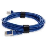Picture of 4ft Blue CAT 7 Shielded (S/FTP) PVC Ethernet Cable Snagless Bubble Boot RJ-45 M/M