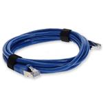 Picture of 4ft Blue CAT 7 Shielded (S/FTP) PVC Ethernet Cable Snagless Bubble Boot RJ-45 M/M