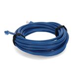 Picture of 50ft Blue CAT 6A PVC Ethernet Cable Snagless Bubble Boot RJ-45 M/M