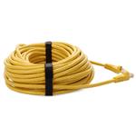 Picture of 50ft Yellow CAT 6A PVC Ethernet Cable Snagless Bubble Boot RJ-45 M/M