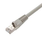 Picture of 50ft Gray CAT 7 Shielded (S/FTP) PVC Ethernet Cable Snagless Bubble Boot RJ-45 M/M