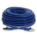 Picture of 55ft Blue CAT 7 Shielded (S/FTP) PVC Ethernet Cable Snagless Bubble Boot RJ-45 M/M